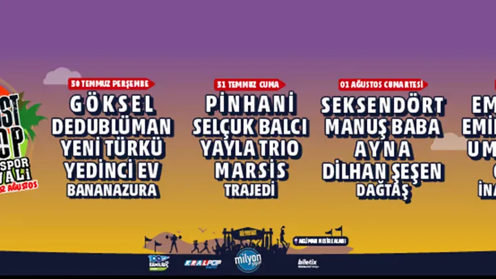 Milyonfest Sinop - 2026 - Cumartesi sanatçı görseli