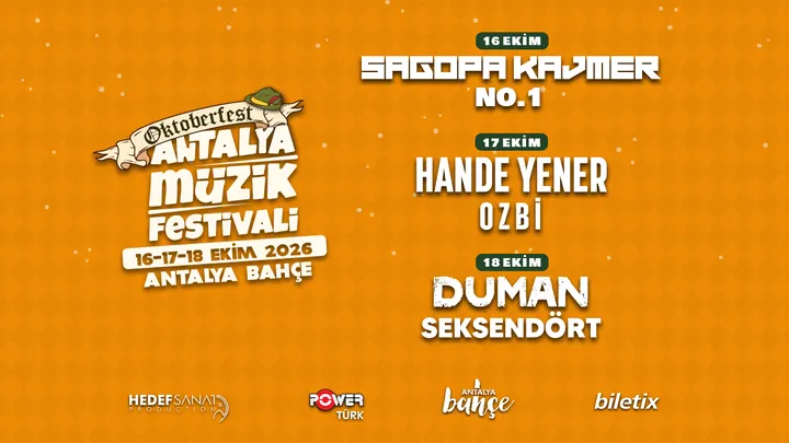 Oktoberfest X Antalya Müzik Festivali - 3.Gün (Duman - Seksendört) etkinlik görseli
